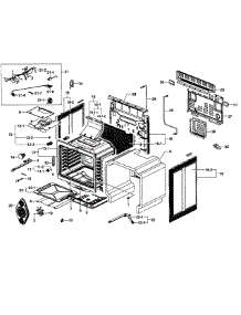 Gas Range  Door Assy parts for Samsung Range FX510BGS/XAA-0002 / from AppliancePartsPros.com