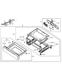 Gas Range  Drawer Assy parts for Samsung Range FX510BGS/XAA-0001 / from AppliancePartsPros.com