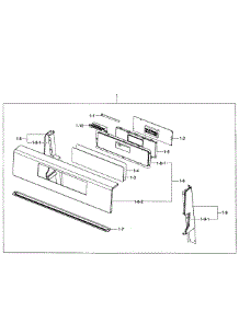 Gas Range  Control Box parts for Samsung Range NX583G0VBSR/AA-0001 / from AppliancePartsPros.com