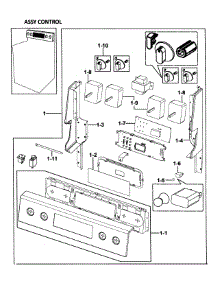 Control Panel parts for Samsung Range FER300SB/XAA-0000 / from AppliancePartsPros.com