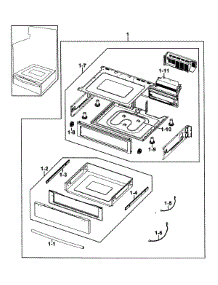 Electric Range  Drawer Assy parts for Samsung Range FTQ307NWGX/XAA-00 / from AppliancePartsPros.com