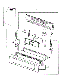 Electric Range  Control Assy parts for Samsung Range FTQ307NWGX/XAA-01 / from AppliancePartsPros.com
