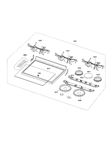 Electric Range  Cooktop Assy parts for Samsung Range FTQ387LWGX/XAA / from AppliancePartsPros.com