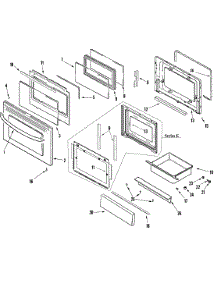 Cooking  Door / Drawer (Stl) parts for Samsung Range RGSF5330DT/XAA / from AppliancePartsPros.com