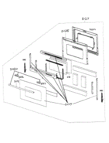 Door Assy parts for Samsung Range FTQ352IWUW/XAA-03 / from AppliancePartsPros.com