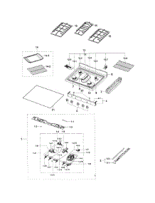 Cook Top parts for Samsung Range NX58H5600SS/AA-0000 / from AppliancePartsPros.com