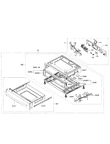 Drawer parts for Samsung Range NX58H5650WS/AA-0000 / from AppliancePartsPros.com