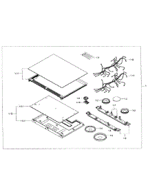Electric Range  Cooktop Assy parts for Samsung Range NE58F9500SS/AA-0000 / from AppliancePartsPros.com