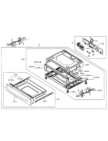 Gas Range  Drawer Assy parts for Samsung Range FX710BGS/XAA-0002 / from AppliancePartsPros.com