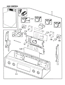 Control Panel parts for Samsung Range FTQ352IWUB/XAA-0002 / from AppliancePartsPros.com