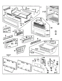 Freezer parts for Samsung Refrigerator RF267AEPN/XAA-0000 / from AppliancePartsPros.com