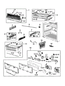 Freezer parts for Samsung Refrigerator RF4289HARS/XAA-0000 / from AppliancePartsPros.com