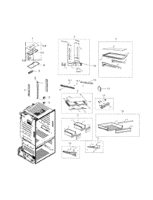 Fridge Assy parts for Samsung Refrigerator RF221NCTASP/AA-0000 / from AppliancePartsPros.com