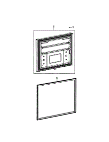 Freezer Door parts for Samsung Refrigerator RB215ACBP/XAA-0000 / from AppliancePartsPros.com