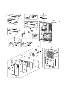 Refrigerator parts for Samsung Refrigerator RB215ACBP/XAA-0000 / from AppliancePartsPros.com