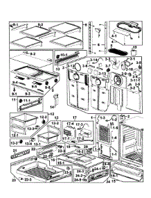 Refrigerator parts for Samsung Refrigerator RF263AERS/XAA-0001 / from AppliancePartsPros.com