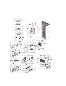 Refrigerator Section parts for Samsung Refrigerator RSG307AARS/XAA-0000 / from AppliancePartsPros.com