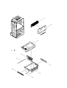 Freezer parts for Samsung Refrigerator RF4267HARS/XAA-0001 / from AppliancePartsPros.com