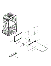 Freezer Door parts for Samsung Refrigerator RF4267HARS/XAA-0001 / from AppliancePartsPros.com