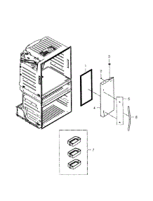 Right Door parts for Samsung Refrigerator RF4267HARS/XAA-0001 / from AppliancePartsPros.com