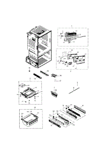 Freezer parts for Samsung Refrigerator RF220NCTASP/AA-0001 / from AppliancePartsPros.com