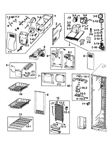 Refrigeration  Freezer parts for Samsung Refrigerator RS2630SW/XAA-0000 / from AppliancePartsPros.com