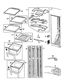 Refrigeration  Refrigerator parts for Samsung Refrigerator RS2630SW/XAA-0000 / from AppliancePartsPros.com