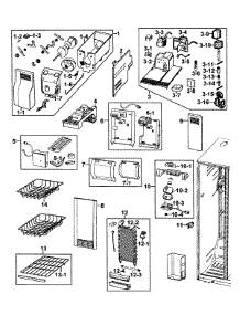 Refrigeration  Freezer parts for Samsung Refrigerator RS2630SH/XAA-0000 / from AppliancePartsPros.com