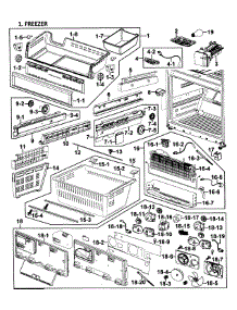 Freezer parts for Samsung Refrigerator RF268ABPN/XAA-0000 / from AppliancePartsPros.com