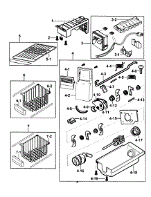 Refrigeration  Freezer 1 parts for Samsung Refrigerator RS2556BB/XAA-0000 / from AppliancePartsPros.com