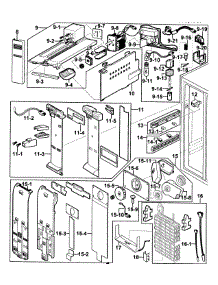 Refrigeration  Freezer 2 parts for Samsung Refrigerator RS2556BB/XAA-0000 / from AppliancePartsPros.com