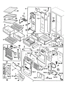 Refrigeration  Refrigerator parts for Samsung Refrigerator RS2556BB/XAA-0000 / from AppliancePartsPros.com