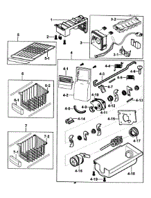 Refrigeration  Freezer 1 parts for Samsung Refrigerator RS2534VQ/XAA-0000 / from AppliancePartsPros.com