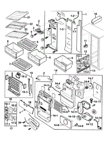 Refrigeration  Refrigerator parts for Samsung Refrigerator RS2534VQ/XAA-0000 / from AppliancePartsPros.com