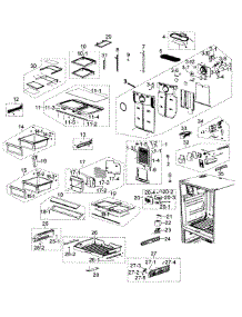 Refrigerator parts for Samsung Refrigerator RF268ACPN/XAA / from AppliancePartsPros.com