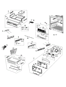 Freezer Assy parts for Samsung Refrigerator RF268ACRS/XAA / from AppliancePartsPros.com