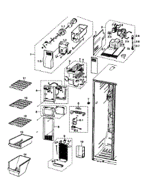 Refrigeration  Freezer parts for Samsung Refrigerator RS2630ASH/XAA / from AppliancePartsPros.com