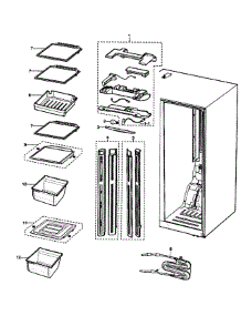 Refrigeration  Refrigerator parts for Samsung Refrigerator RS2630ASH/XAA / from AppliancePartsPros.com