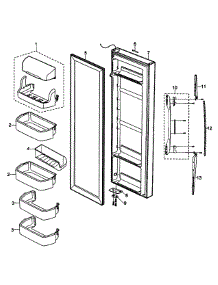 Refrigeration  Right Door parts for Samsung Refrigerator RS2630ASH/XAA / from AppliancePartsPros.com