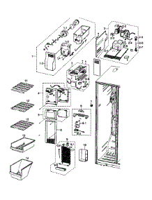 Refrigeration  Freezer parts for Samsung Refrigerator RS2630AWW/XAA / from AppliancePartsPros.com