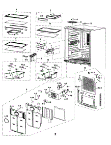 Refrigerator parts for Samsung Refrigerator RF197ABPN/XAA / from AppliancePartsPros.com