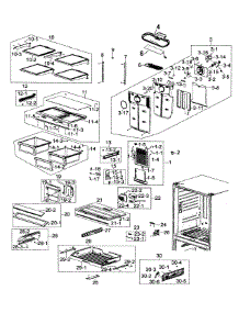 Refrigerator parts for Samsung Refrigerator RF266AZWP/XAA / from AppliancePartsPros.com