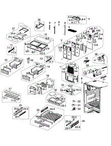 Refrigerator parts for Samsung Refrigerator RFG297ABRS/XAA / from AppliancePartsPros.com