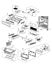 Freezer parts for Samsung Refrigerator RF263AEWP/XAA / from AppliancePartsPros.com