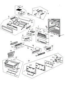 Freezer parts for Samsung Refrigerator RF263AEBP/XAA / from AppliancePartsPros.com