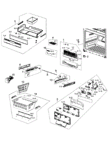 Freezer parts for Samsung Refrigerator RF267AZPN/XAA / from AppliancePartsPros.com