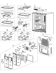 Refrigerator parts for Samsung Refrigerator RF197ACWP/XAA / from AppliancePartsPros.com