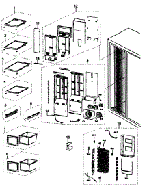 Freezer parts for Samsung Refrigerator RS265TDRS/XAA / from AppliancePartsPros.com