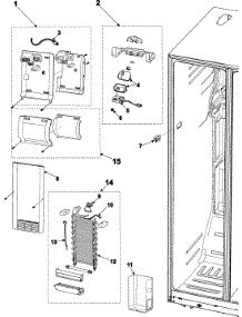 Refrigeration  Freezer Compartment parts for Samsung Refrigerator RS2623VQ/XAA / from AppliancePartsPros.com