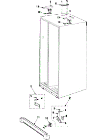 Refrigeration  Hinges parts for Samsung Refrigerator RS2623VQ/XAA / from AppliancePartsPros.com